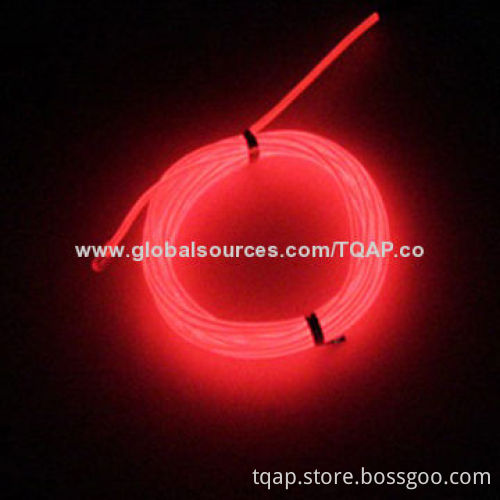 EL Wire, 2.3mm, Red-Orange